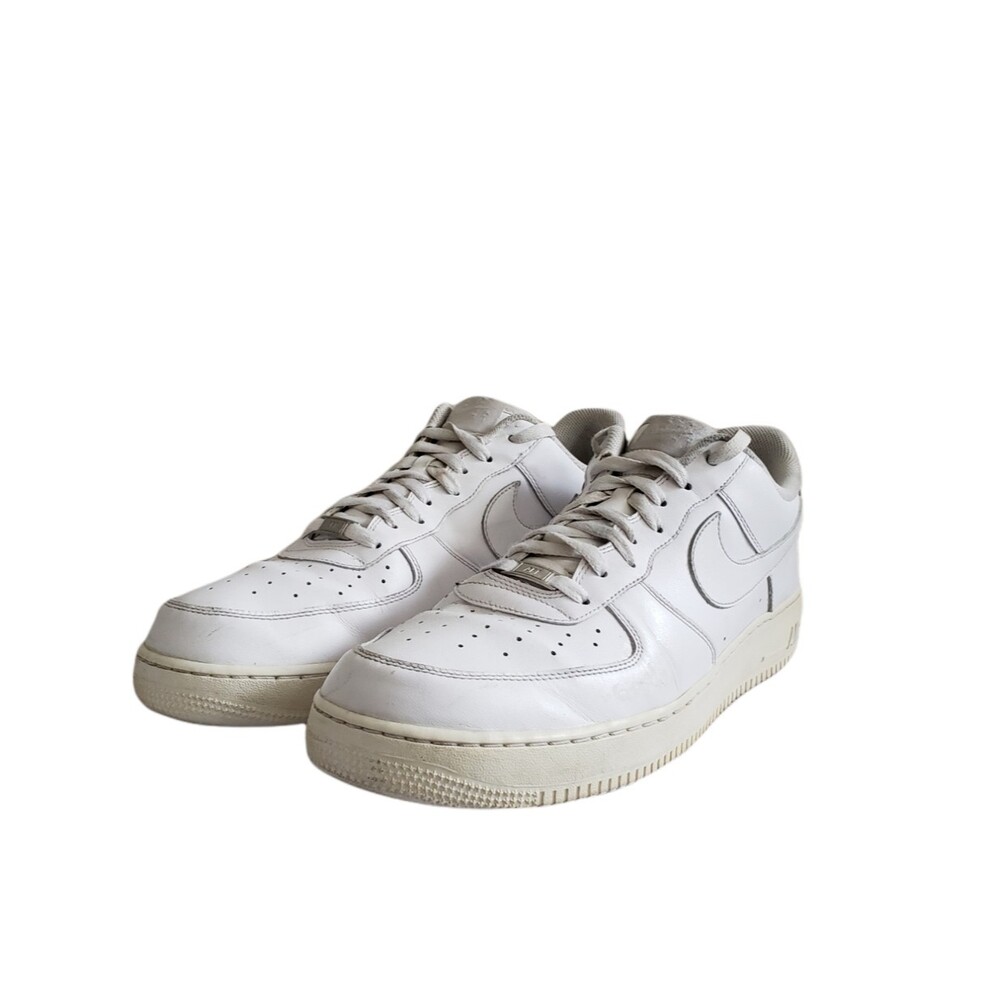 Nike Air Force 1 Low Top Triple White 315122-111 Men's Size 15